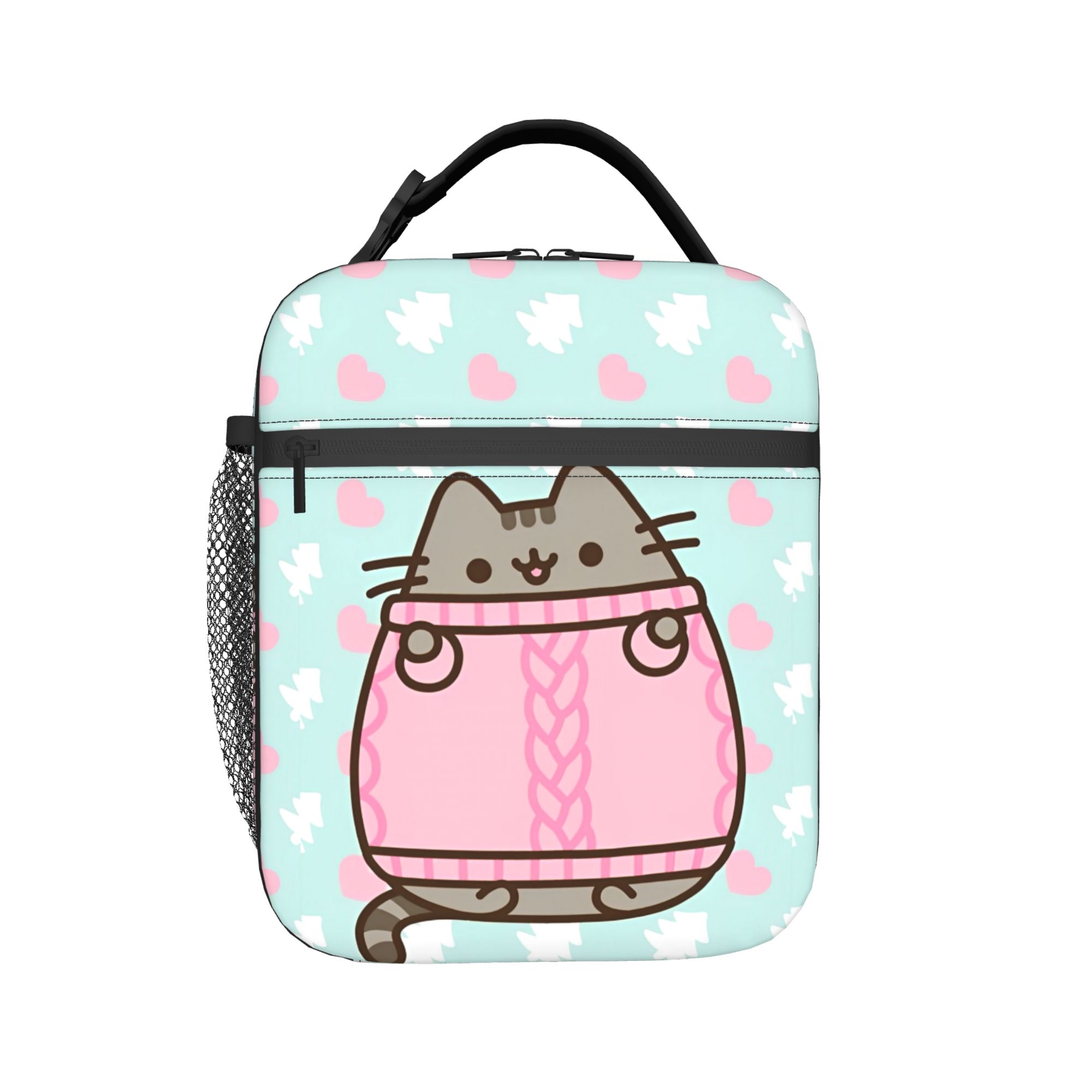 Tote Bag Sublimation - 귀여운 고양이 절연 점심 가방 휴대용