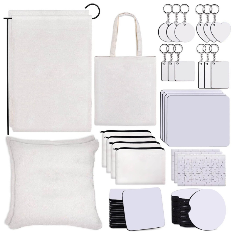 Mouse Pad Blank Sublimation - DIY 메이크업 가방용 하트 키체인 세트,